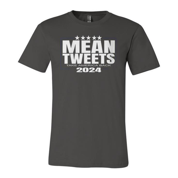 Mean Tweets Mean Tweets 2024 4Th Of July V-Neck Jersey T-Shirt