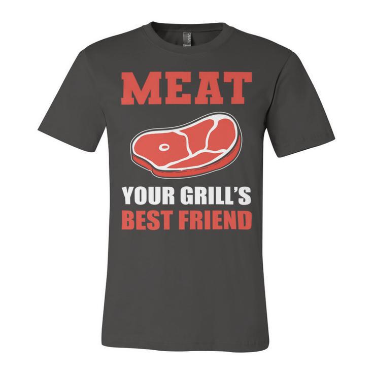 Meat Your Grill’S Best Friend Butcher Chef Cook Bbq Unisex Jersey Short Sleeve Crewneck Tshirt