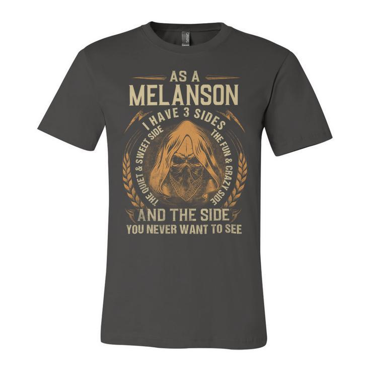 Melanson Name Shirt Melanson Family Name V3 Unisex Jersey Short Sleeve Crewneck Tshirt