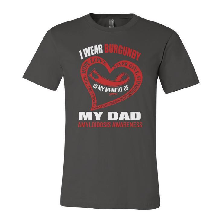 In My Memory Of My Dad Amyloidosis Awareness Jersey T-Shirt