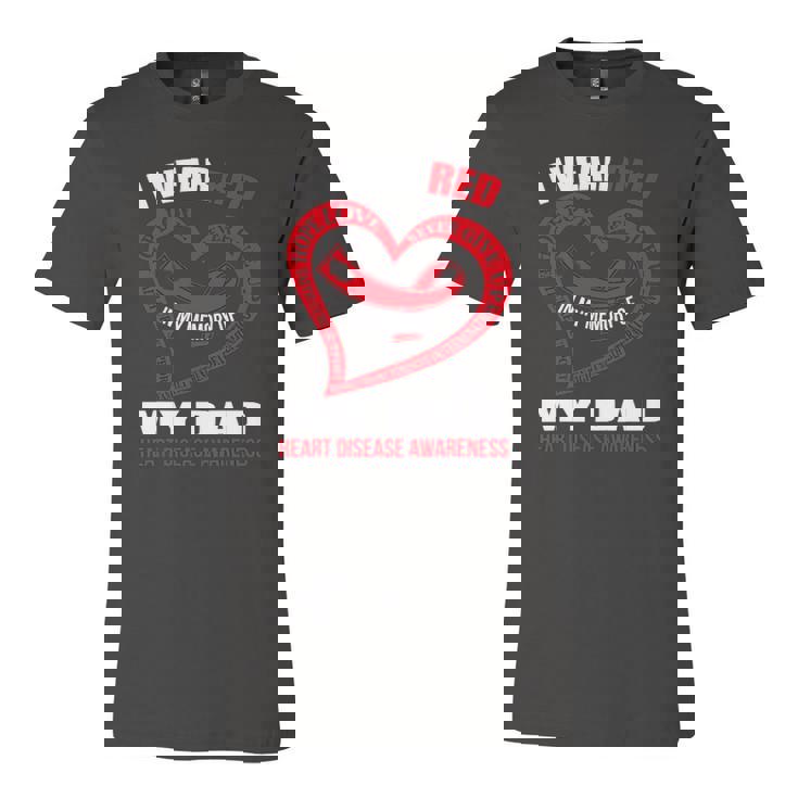 In My Memory Of My Dad Heart Disease Awareness Jersey T-Shirt