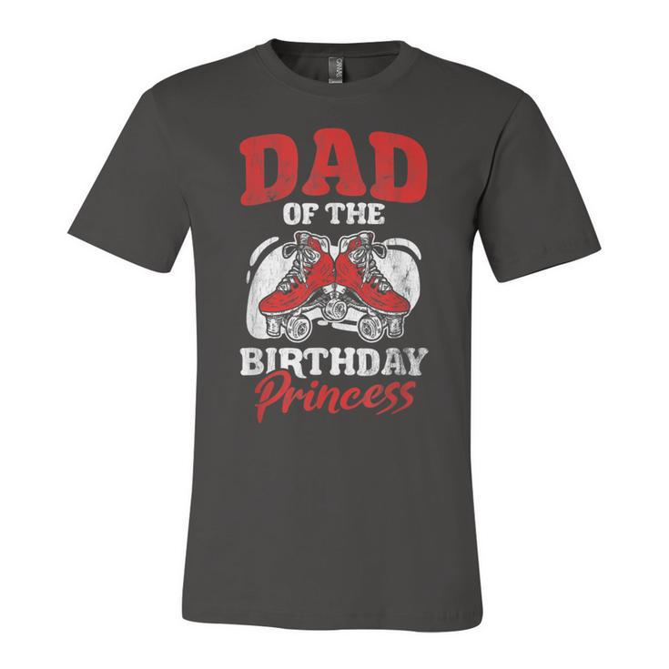 Mens Dad Of Birthday Princess Roller Skating Derby Roller Skate  Unisex Jersey Short Sleeve Crewneck Tshirt