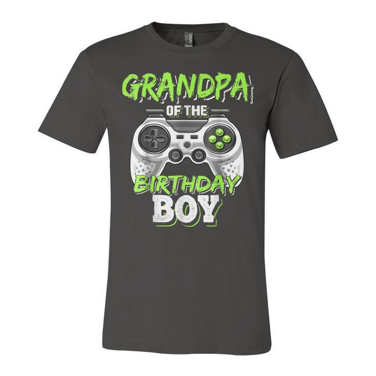 Mens Grandpa Of The Birthday Boy Matching Video Game  Unisex Jersey Short Sleeve Crewneck Tshirt