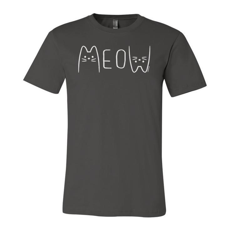 Meow Cat Lover Cats Owner Meow Jersey T-Shirt