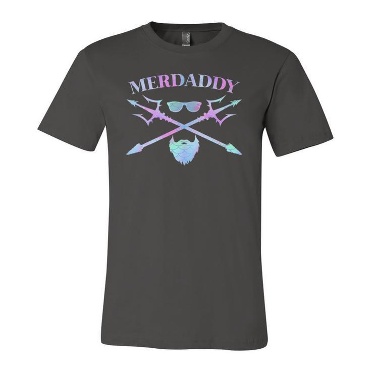 Merdaddy Security Merman Merdad Daddy Costume Fathers Day Jersey T-Shirt