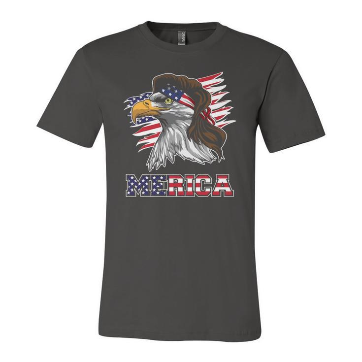 Merica American Bald Eagle Mullet Kids Jersey T-Shirt