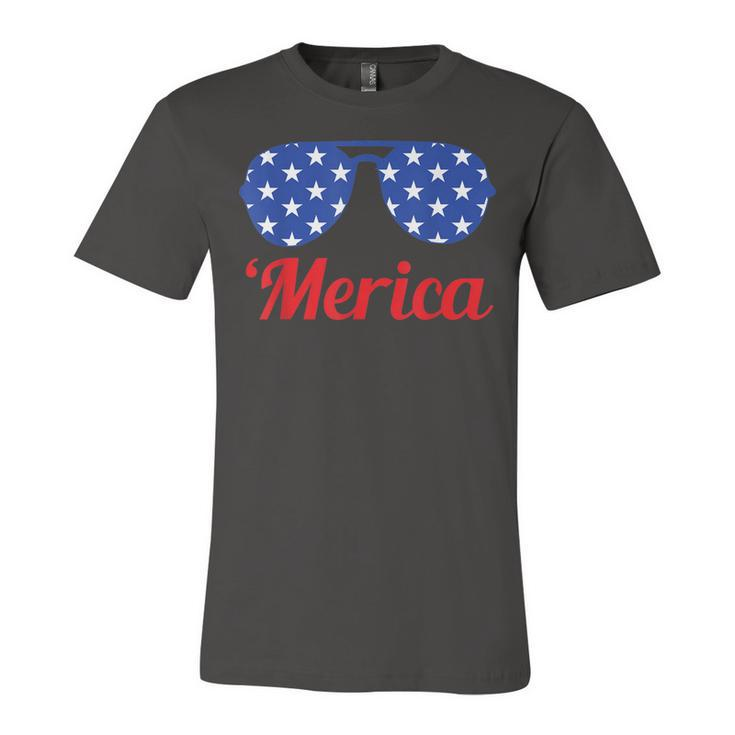 Merica Patriotic American Flag Pride Fourth Of July T  V2 Unisex Jersey Short Sleeve Crewneck Tshirt