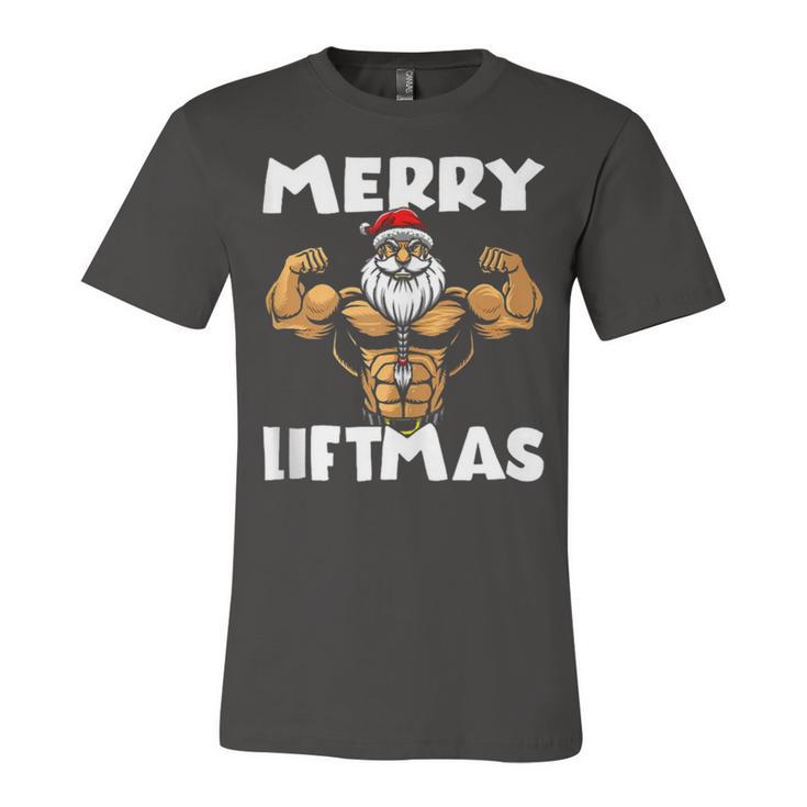 Merry Liftmas  300 Trending Shirt Unisex Jersey Short Sleeve Crewneck Tshirt