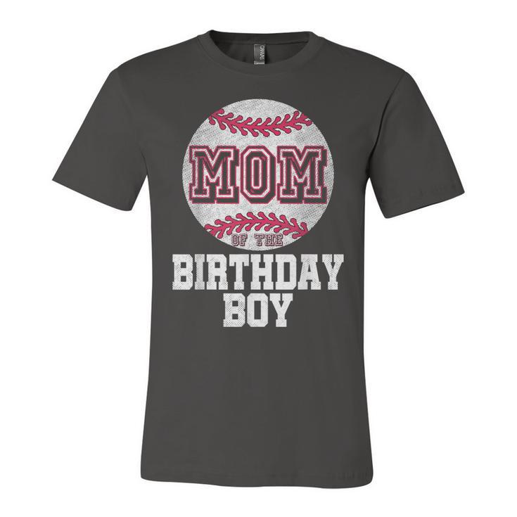Mom Of The Birthday Boy Baseball Player Vintage Retro  Unisex Jersey Short Sleeve Crewneck Tshirt