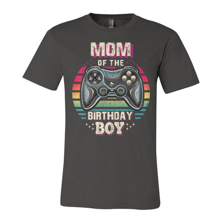 Mom Of The Birthday Boy Matching Video Game Birthday Party  Unisex Jersey Short Sleeve Crewneck Tshirt