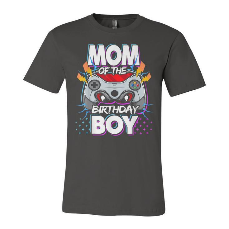Mom Of The Birthday Boy Video Game Birthday Party Gamer  Unisex Jersey Short Sleeve Crewneck Tshirt