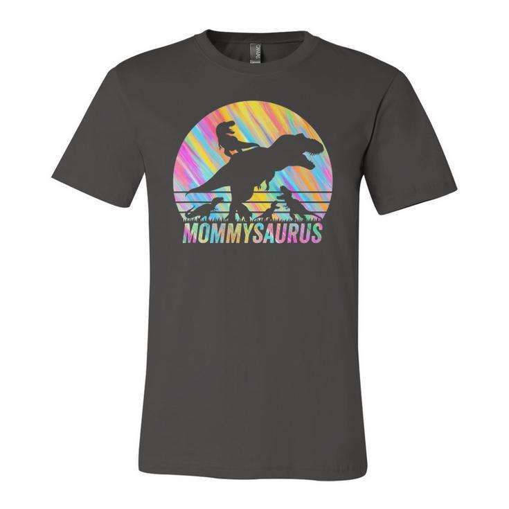 Mommysaurus Dinosaur Vintage Retro 4 Kids Lover Jersey T-Shirt