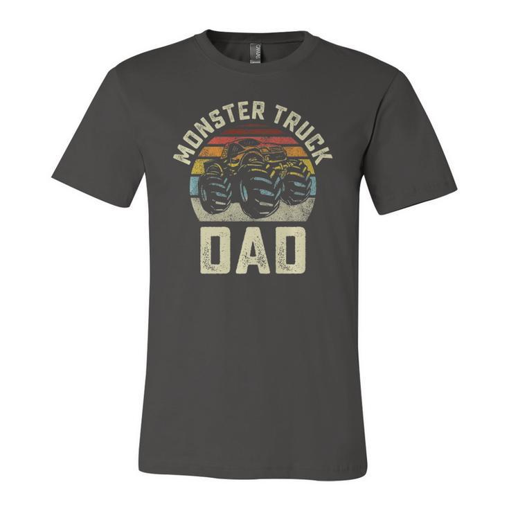 Monster Truck Dad Vintage Retro Style Jersey T-Shirt