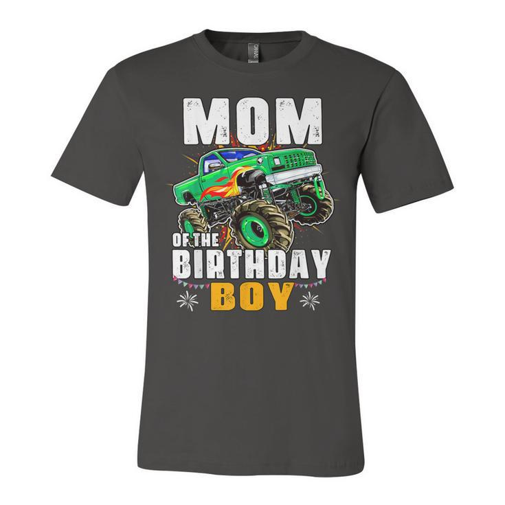 Monster Truck Family Matching Party Mom Of The Birthday Boy  Unisex Jersey Short Sleeve Crewneck Tshirt