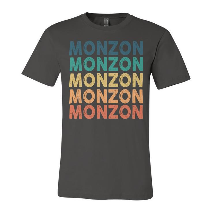 Monzon Name Shirt Monzon Family Name Unisex Jersey Short Sleeve Crewneck Tshirt