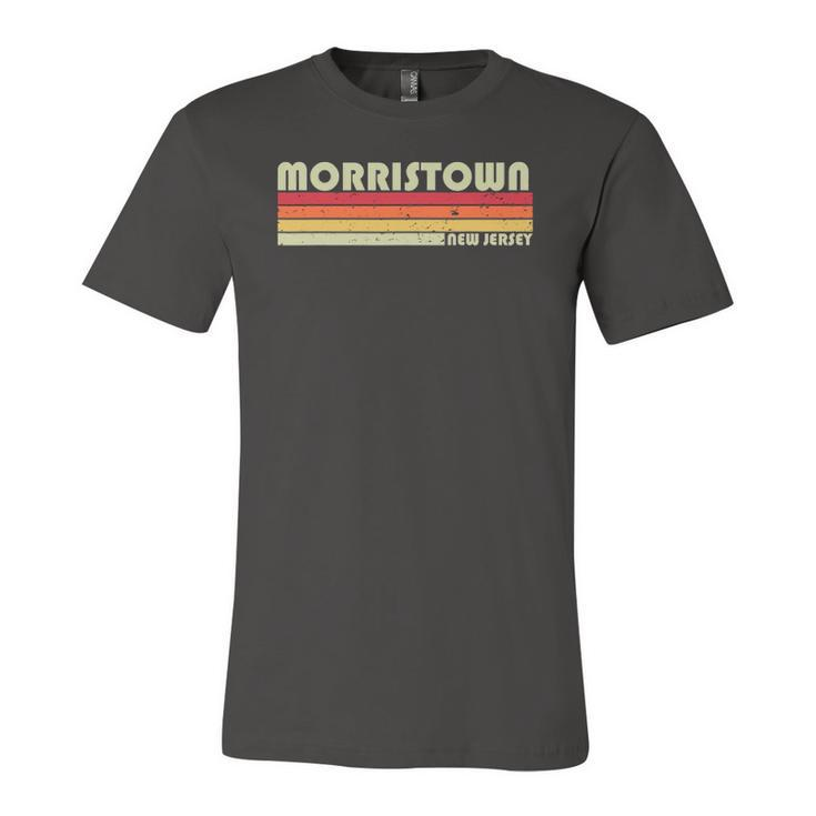 Morristown Nj New Jersey City Home Roots Retro Jersey T-Shirt