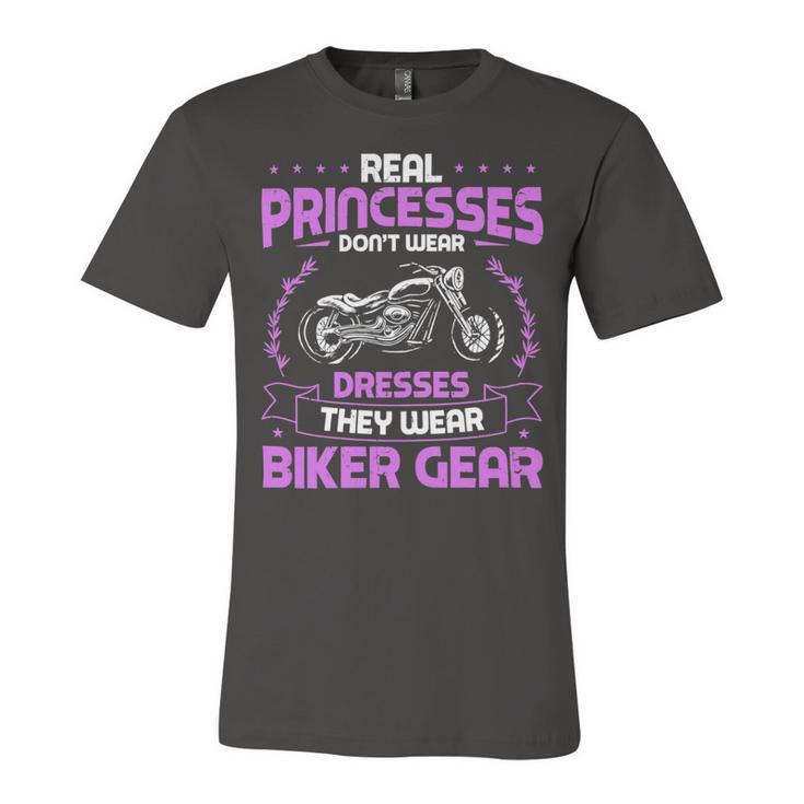 Motorcycle Real Princesses Wear Biker 483 Shirt Unisex Jersey Short Sleeve Crewneck Tshirt