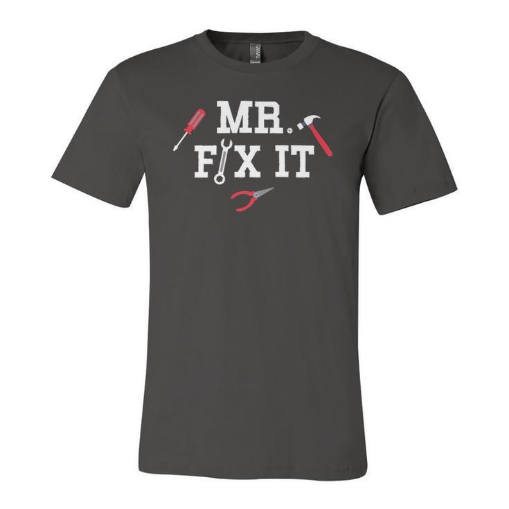 Mr Fix It Fathers Day Hand Tools Papa Daddy Jersey T-Shirt