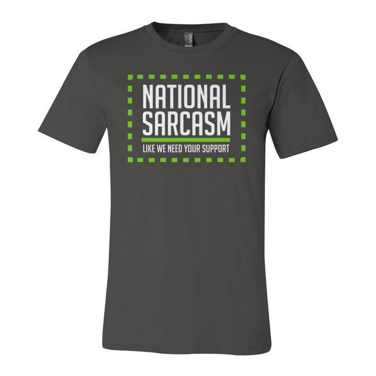 National Sarcasm Society I Sarcasm Jersey T-Shirt