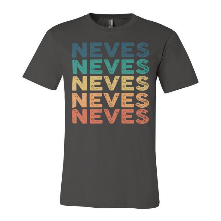 Neves Name Shirt Neves Family Name Unisex Jersey Short Sleeve Crewneck Tshirt