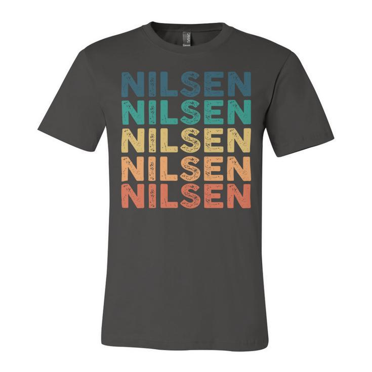 Nilsen Name Shirt Nilsen Family Name Unisex Jersey Short Sleeve Crewneck Tshirt