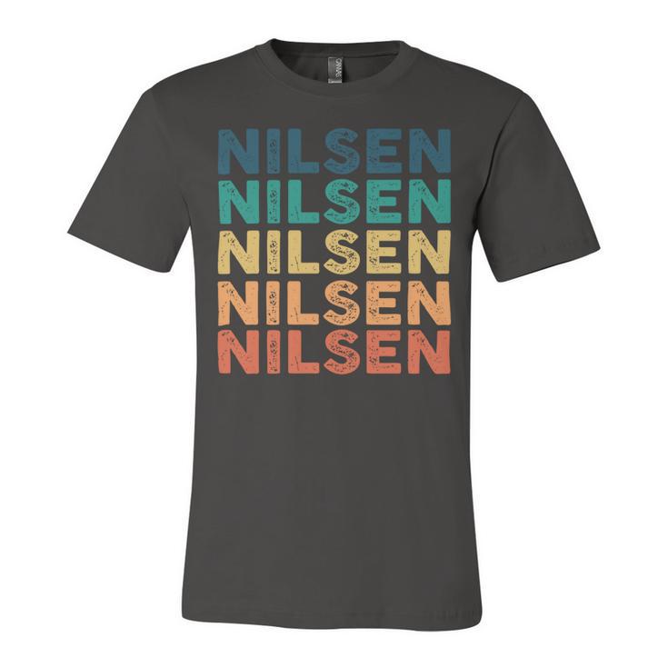 Nilsen Name Shirt Nilsen Family Name V2 Unisex Jersey Short Sleeve Crewneck Tshirt