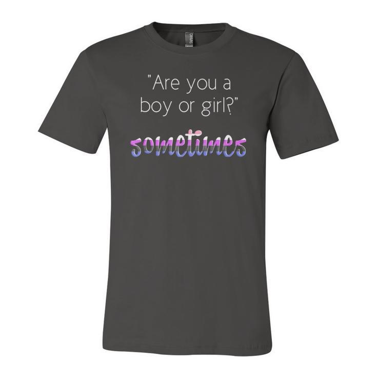 Nonbinary Genderfluid Pride Flag Gender Queer Jersey T-Shirt