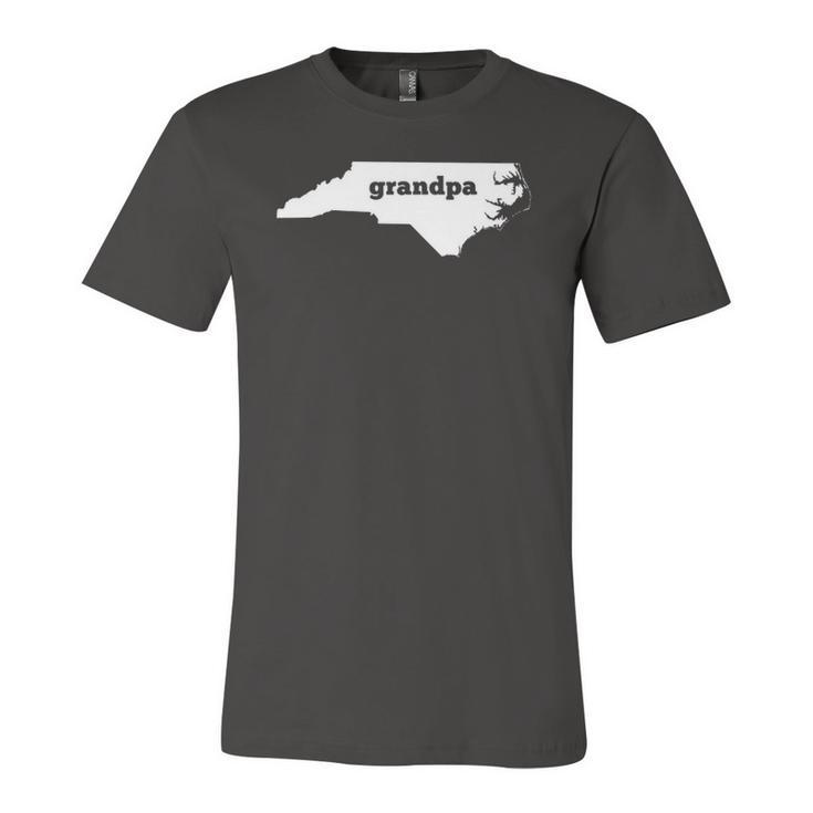 North Carolina Grandpa Nc Map Grandpa Jersey T-Shirt