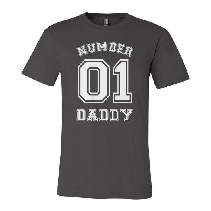 Number 1 Dad Jersey Style For Fathers Day Jersey T-Shirt