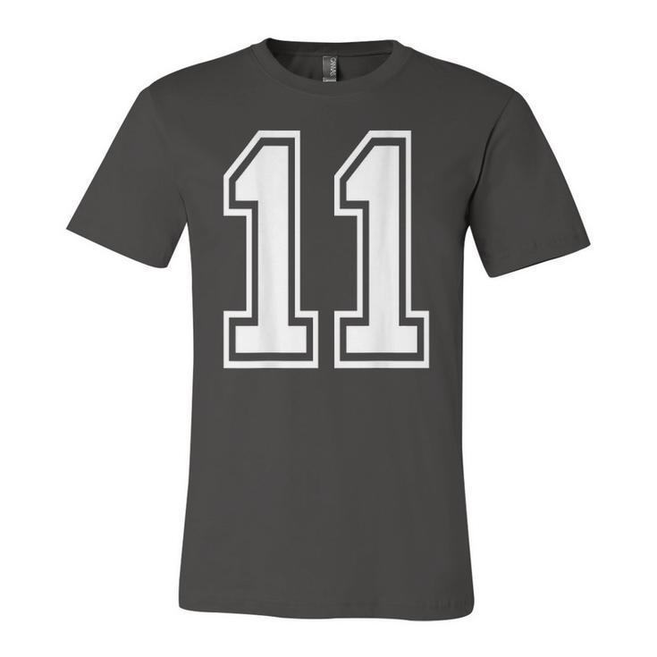 Number 11 Sports Player Number Back Of Jersey T-Shirt