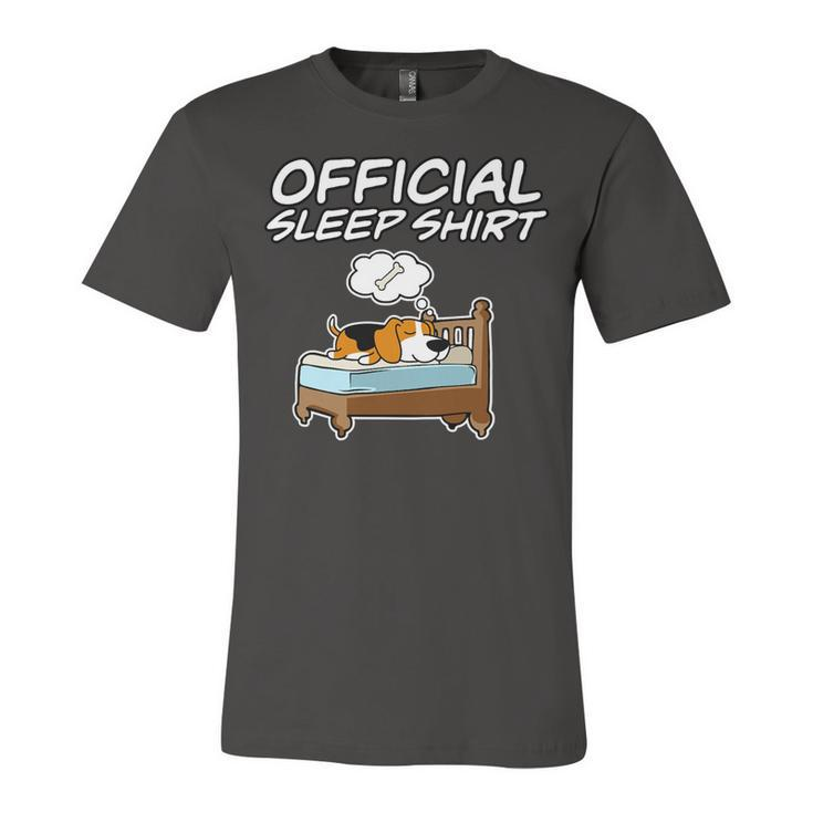 Official Sleepshirt I Pajamas I Beagle 68 Beagle Dog Unisex Jersey Short Sleeve Crewneck Tshirt