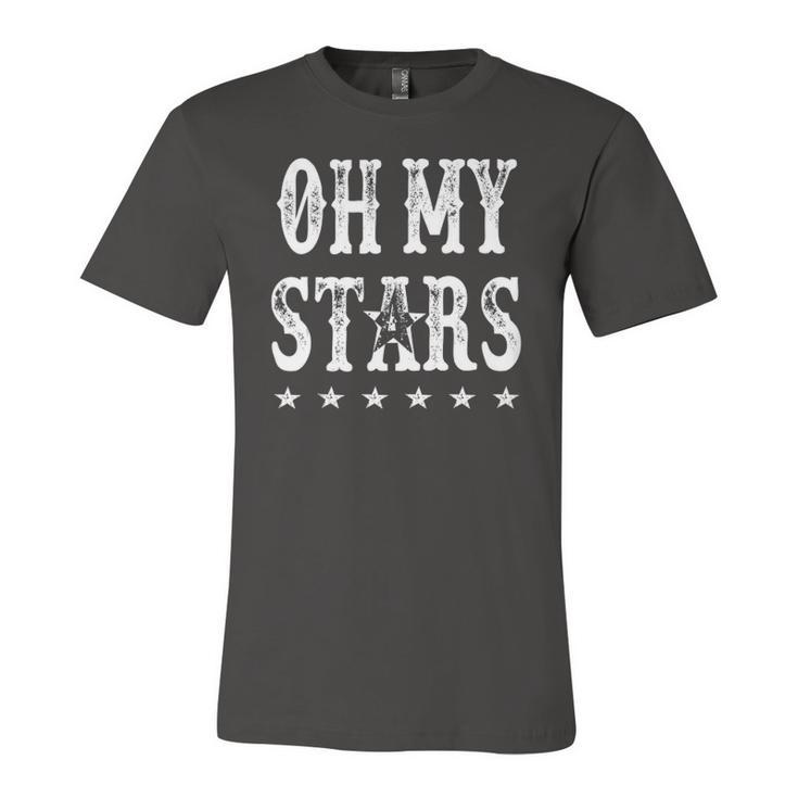 Oh My Stars 4Th Of July Patriotic Jersey T-Shirt