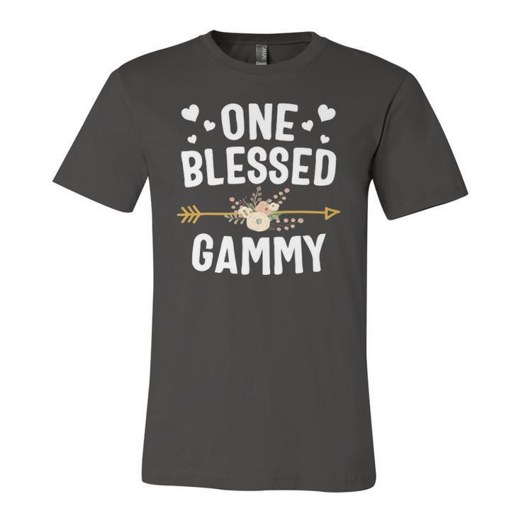 One Blessed Gammy Cute Jersey T-Shirt