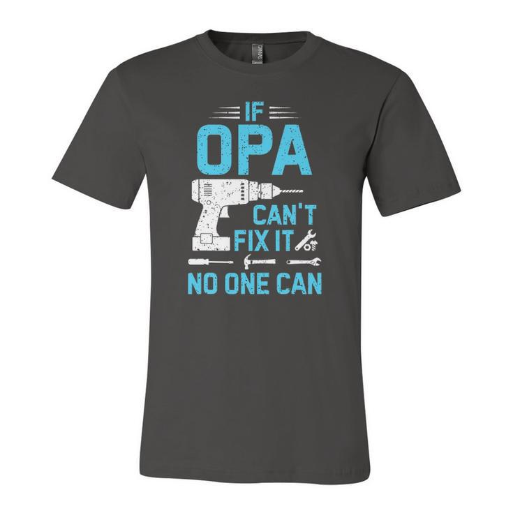 If Opa Cant Fix It No One Can Vintage Fathers Day Jersey T-Shirt