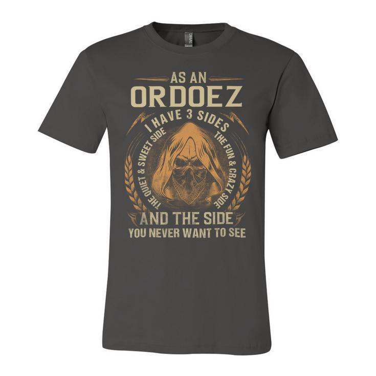 Ordoez Name Shirt Ordoez Family Name Unisex Jersey Short Sleeve Crewneck Tshirt