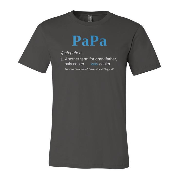 Papa Like A Grandfather Only Cooler Definition Classic Jersey T-Shirt