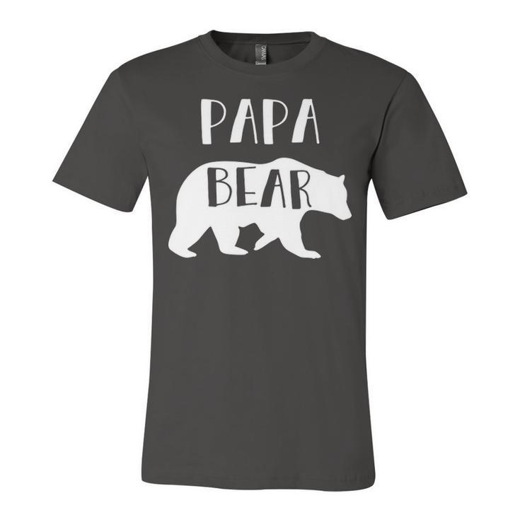 Papa Grandpa Gift   Papa Bear Unisex Jersey Short Sleeve Crewneck Tshirt