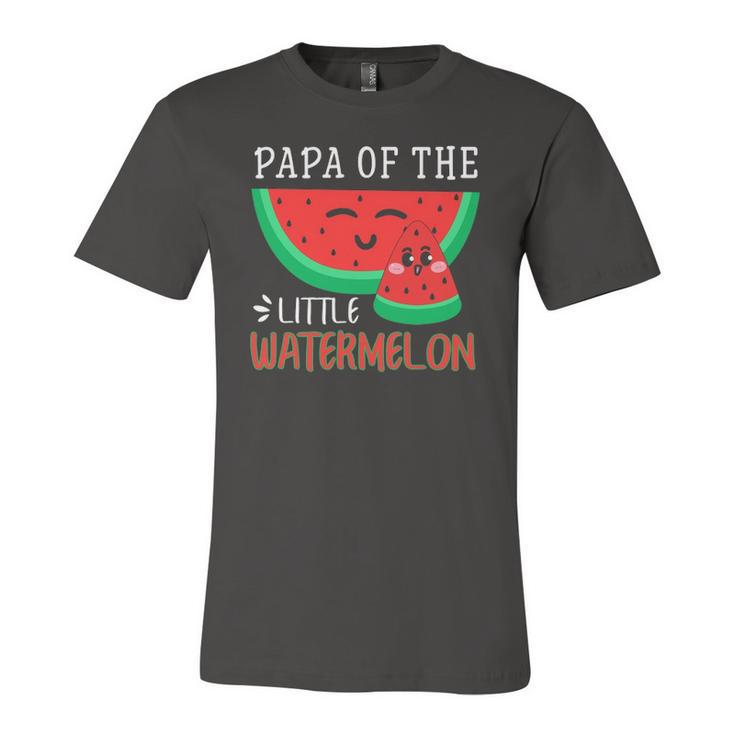Papa Of The Little Watermelon Melon Matching Jersey T-Shirt