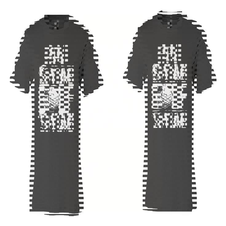 Papai Is My Name Golf Is My Game Love Golfing Jersey T-Shirt