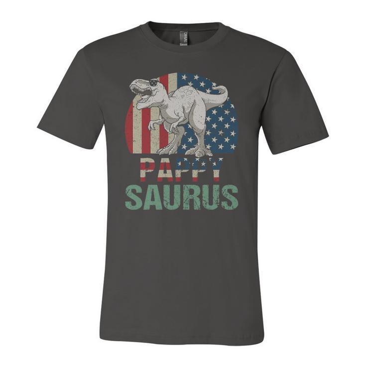 Pappysaurus Dinosaur Pappy Saurus Fathers Day 4Th Of July Jersey T-Shirt