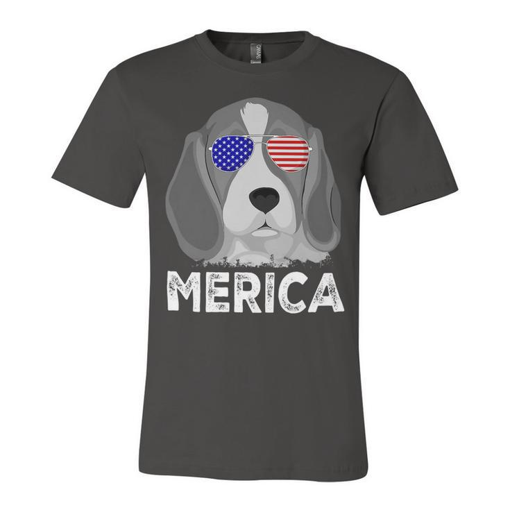 Patriotic American Usa Flag Funny Merica Beagle 54 Beagle Dog Unisex Jersey Short Sleeve Crewneck Tshirt
