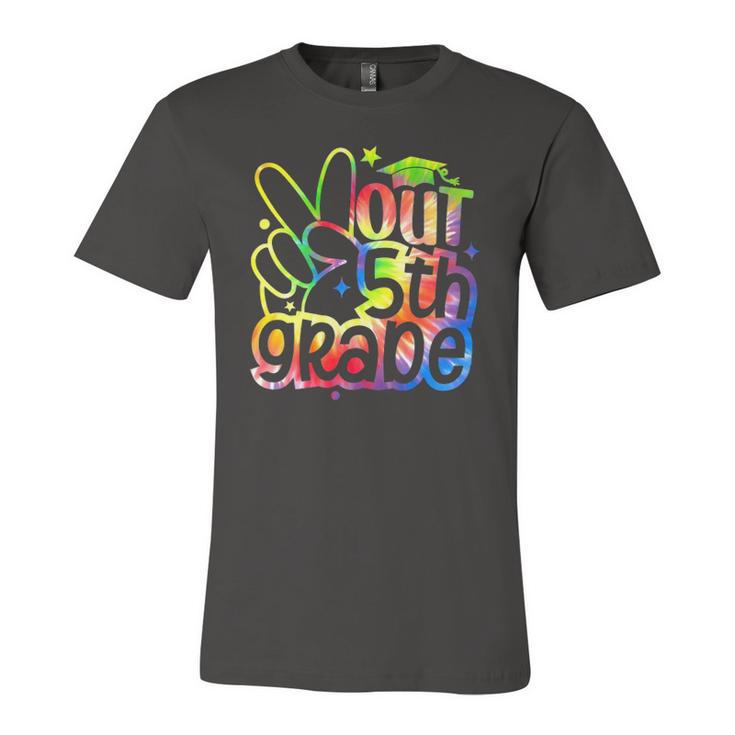 Peace Out 5Th Grade Tie Dye Graduation Class Of 2022 Tees Jersey T-Shirt