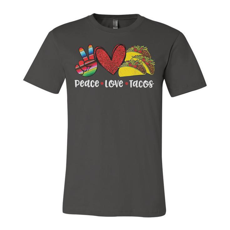Peace Love Cinco De Mayo Funny V2 Unisex Jersey Short Sleeve Crewneck Tshirt