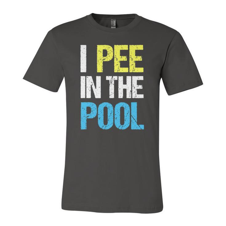 I Pee In The Pool Summer Jersey T-Shirt