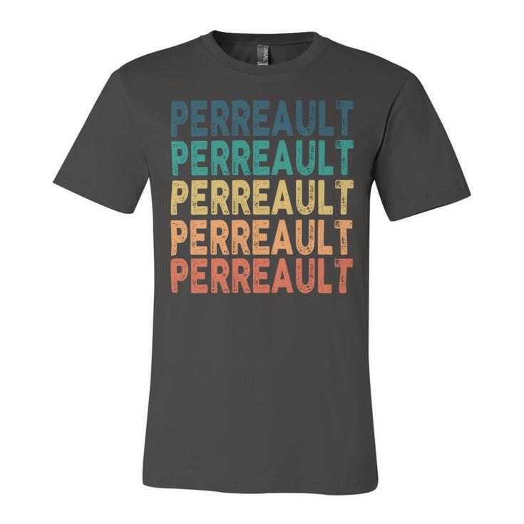 Perreault Name Shirt Perreault Family Name Unisex Jersey Short Sleeve Crewneck Tshirt