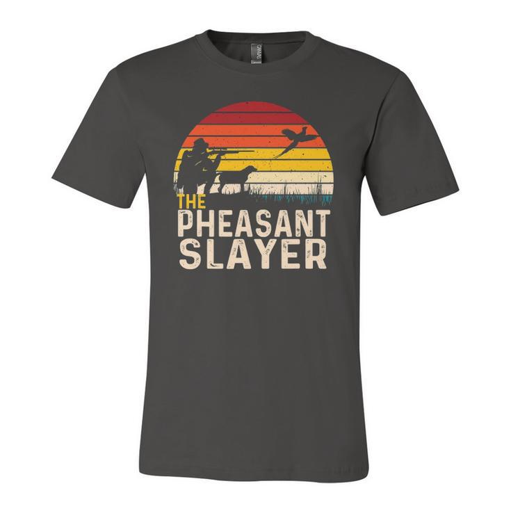 The Pheasant Slayer Pheasant Hunting Bird Hunter Jersey T-Shirt