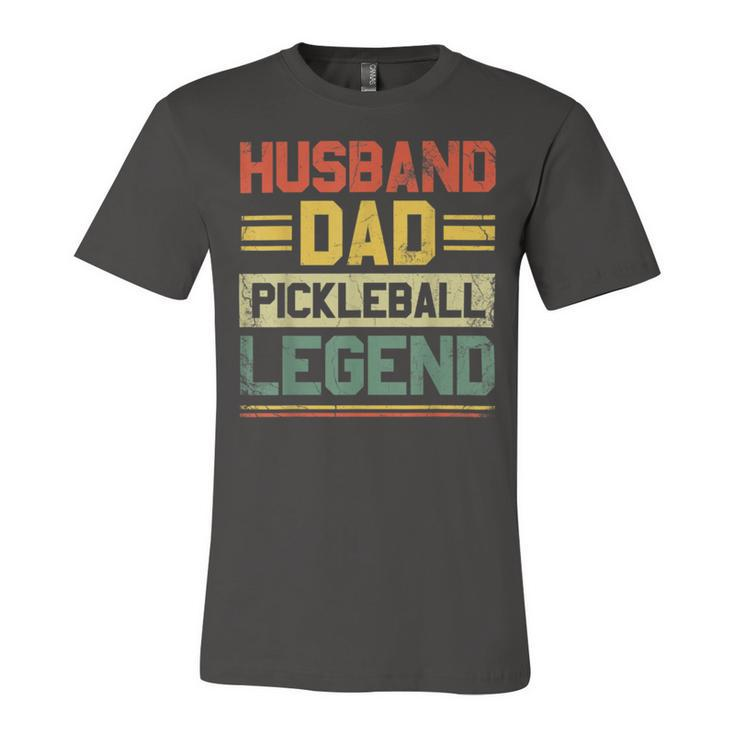 Pickleball  Husband Dad Legend Unisex Jersey Short Sleeve Crewneck Tshirt