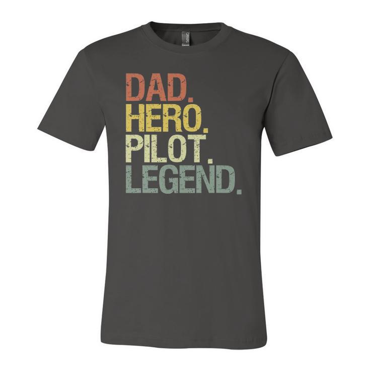 Pilot Dad Hero Pilot Legend Jersey T-Shirt
