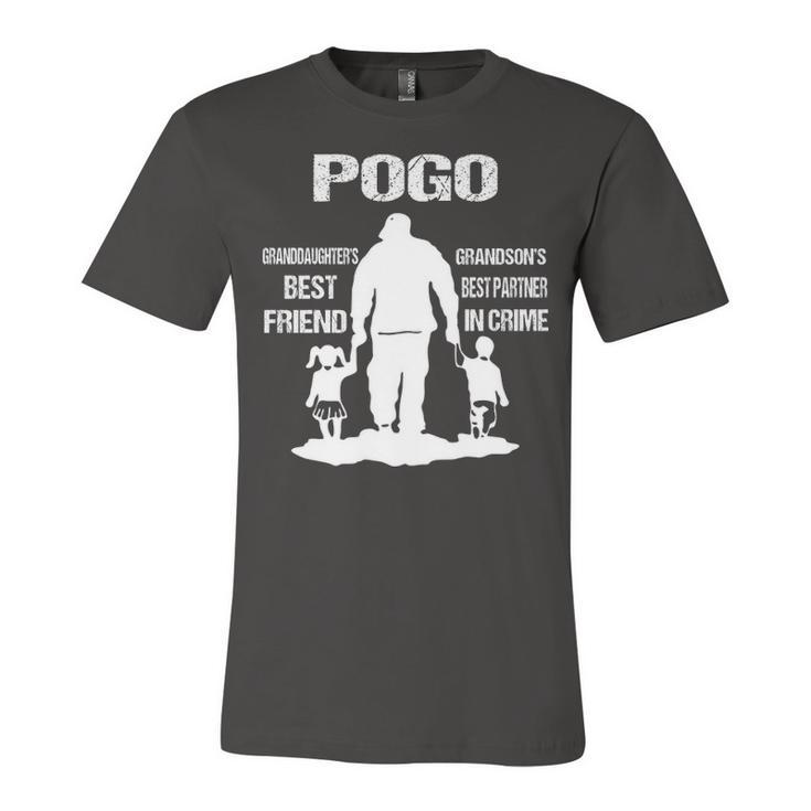 Pogo Grandpa Gift   Pogo Best Friend Best Partner In Crime Unisex Jersey Short Sleeve Crewneck Tshirt