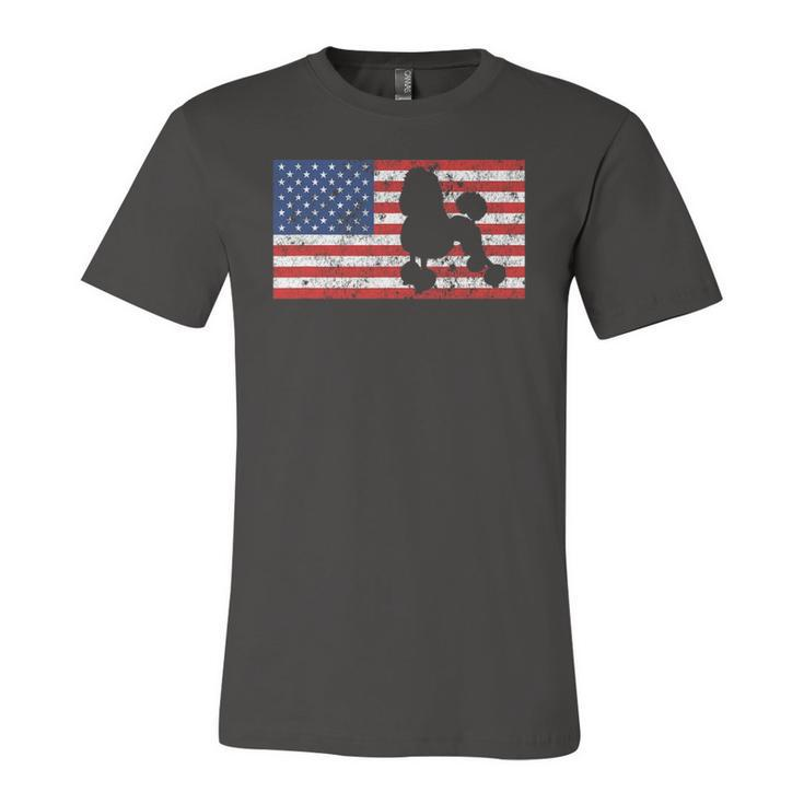 Poodle S Poodle 4Th Of July Flag America Jersey T-Shirt